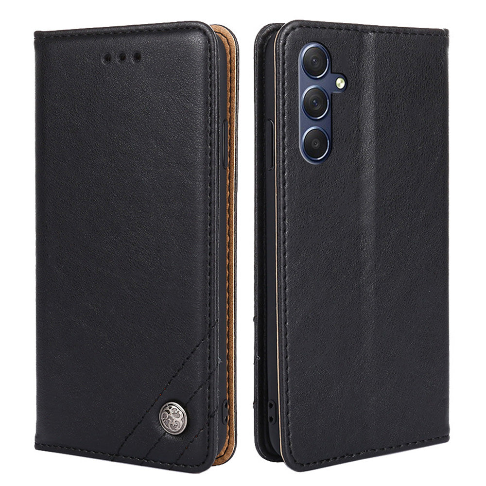 For Samsung Galaxy M54 F54 5G Leather Wallet Stand Shell Triangle Stitching Line Phone Case For Samsung Galaxy M54 F54 5G Leather Wallet Stand Shell Triangle Stitching Line Phone Case